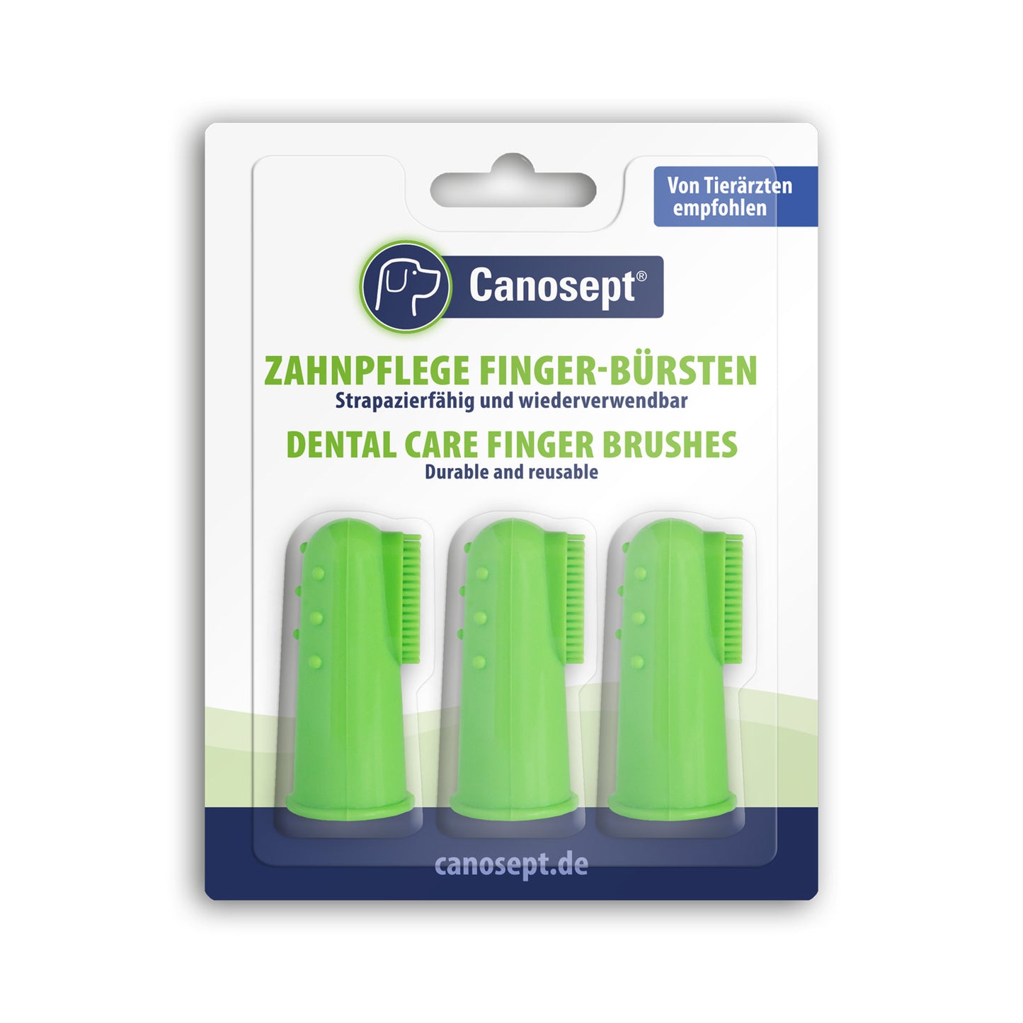 CANOSEPT Zahnpflege Finger-Bürste für Hunde